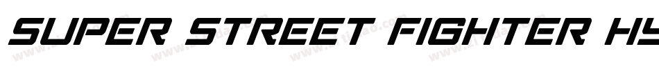 Super Street Fighter Hyper Fonting字体转换
